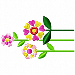 Flowers Embroidery Design 2